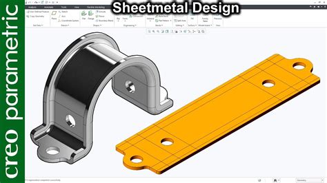 how to make a sheet metal part in creo|creo sheet metal tutorial pdf.